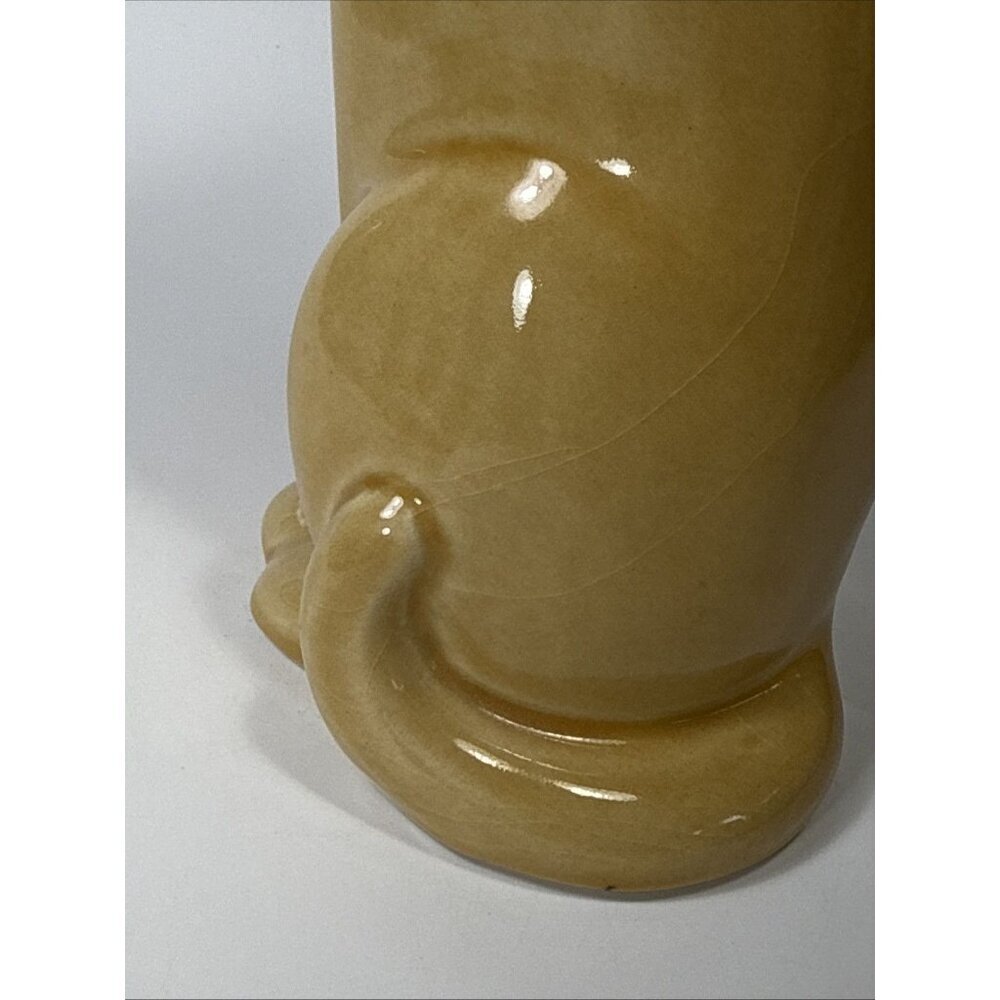 Vtg mcm Ceramic Long 11” Siamese Cat Figure Kitschy Cute - Picture 8 of 10